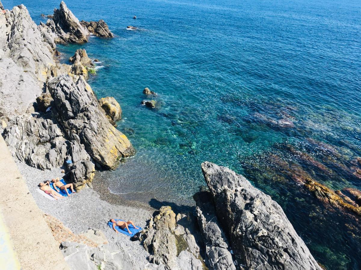Romantic Sea View Flat In Genova Bagian luar foto
